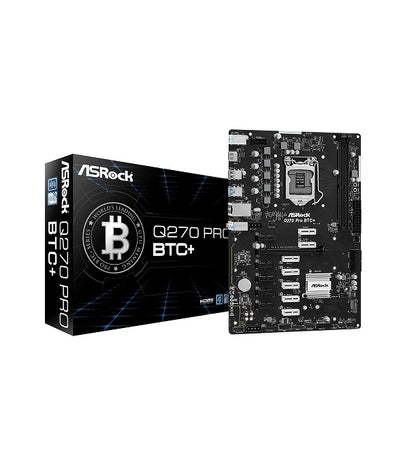 ASRock Q270 Pro BTC+ ATX Motherboard | Socket 1151