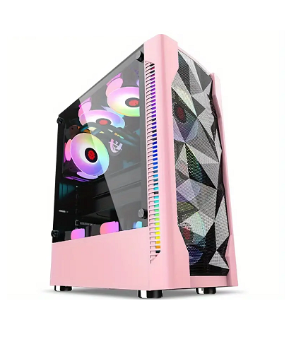 BUDGET GAMING/WORKSTATION PINK EDITION: CORE I5 12400F | 16GB RAM | CHOOSE GPU | 512GB NVME +2TB HDD| WINDOWS 11 | WIFI BT READY