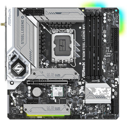 ASRock B760M Steel Legend WiFi LGA 1700 DDR5 Gen Intel 14th, 13th & 12th Micro ATX Motherboard