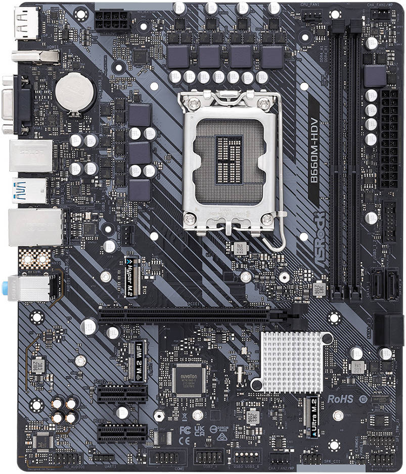 ASRock B660M-HDV LGA 1700 Micro ATX Motherboard