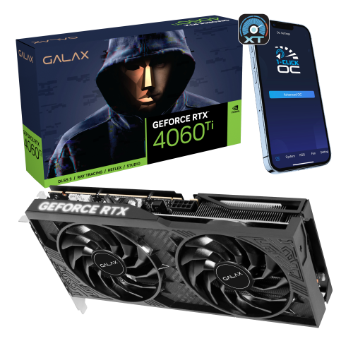 GALAX GeForce RTX™ 4060 Ti 8GB 1-Click OC