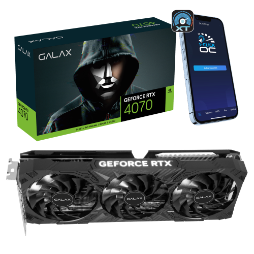 GALAX GeForce RTX 4070 1-Click OC 3X | 47NOM7MD7QOC