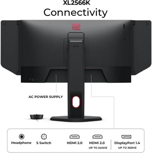 BenQ Zowie XL2566K eSports Gaming Monitor, 25" FHD TN Display, 360Hz Refresh Rate