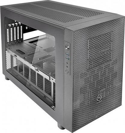 Thermaltake Core X1 Black Mini ITX Stackable Tt LCS Certified Cube Chassis | CA-1D6-00S1WN-00