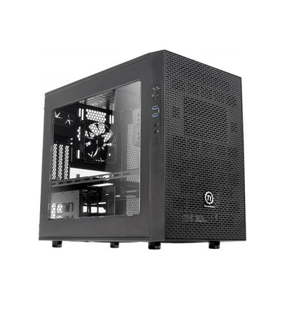 Thermaltake Core X1 Black Mini ITX Stackable Tt LCS Certified Cube Chassis | CA-1D6-00S1WN-00