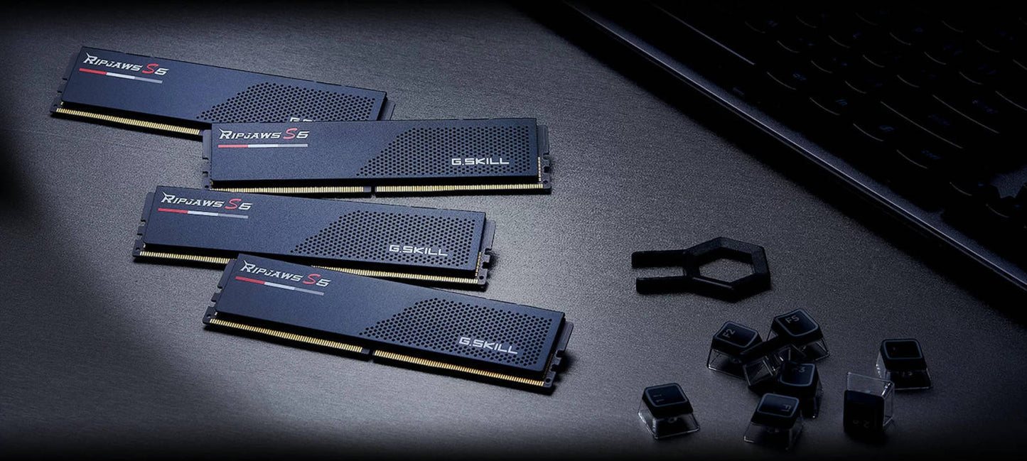 G.Skill Memory Ripjaws S5 Series ( 16GB x2) DDR5 6000MT/s CL30-40-40-96 1.35V Desktop Computer Memory