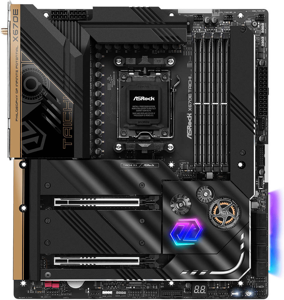 ASROCK X670E Taichi EATX D5 AMD Ryzen™ 7000 Series gaming Motherboard