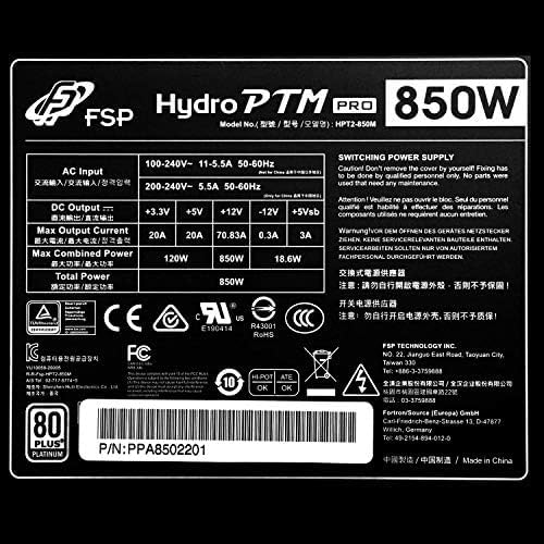 FSP Hydro PTM Pro 850W 80 Plus Platinum Full Modular ATX 12V Power Supply