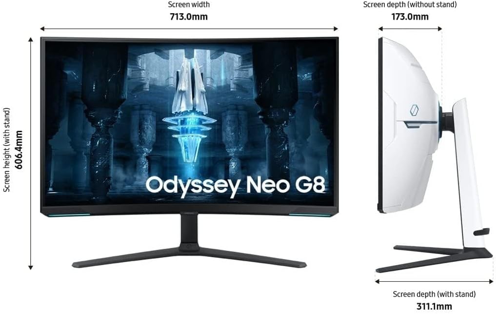 Samsung Odyssey Neo G8 32" 240hz Curved Gaming Monitor