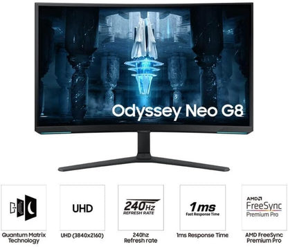 Samsung Odyssey Neo G8 32" 240hz Curved Gaming Monitor