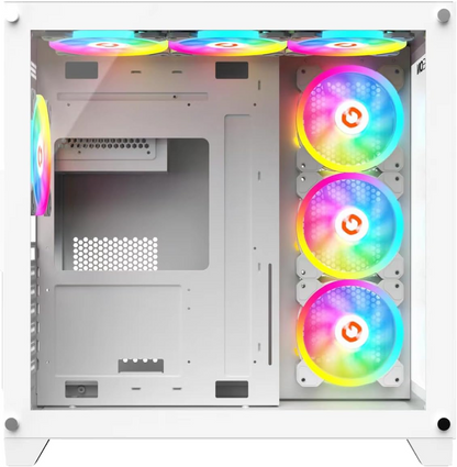 GAMING & WORKSTATION DESKTOP PC ARCTIC LIQUID 6TH GEN WHITE : CORE I7 Processor | GPU OPTION | 16GB RAM | 1TB NVME/SATA SSD | Windows 10 | WIFI BT READY