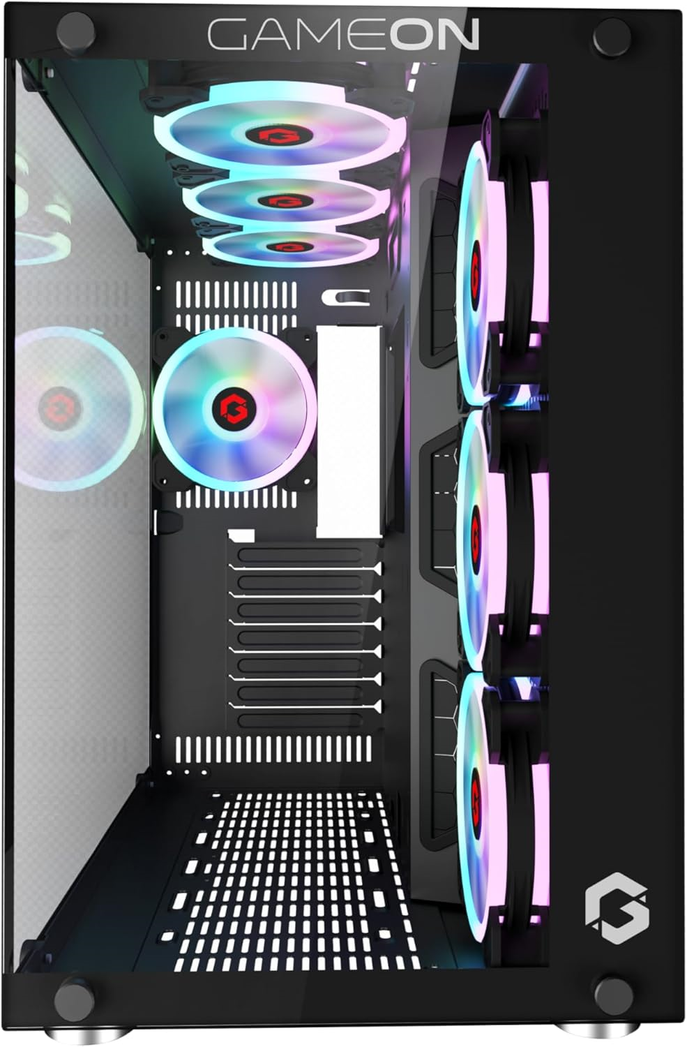 BUDGET GAMING & WORKSTATION PC MAX AIR BLACK : CORE i7 3770 Processor | GPU OPTION | 16GB RAM | 1TB SSD NMVE/SATA | Windows 10 | WIFI & BLUETOOTH READY