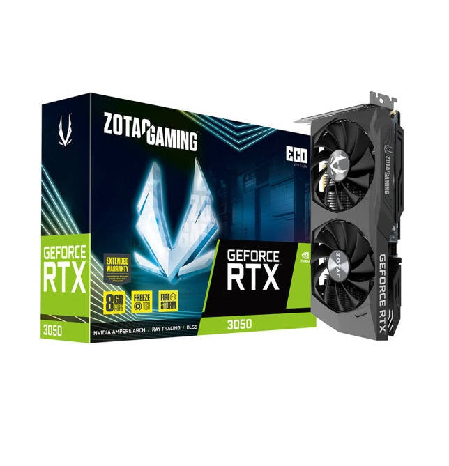 ZOTAC GAMING GEFORCE RTX 3050 ECO Edition 8GB GDDR6 Graphics Card