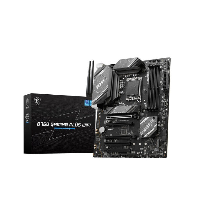 Msi B760 GAMING PLUS WIFI DDR5 Motherboard Support LGA 1700 Intel Core 14th 13th 12th Gen Processors