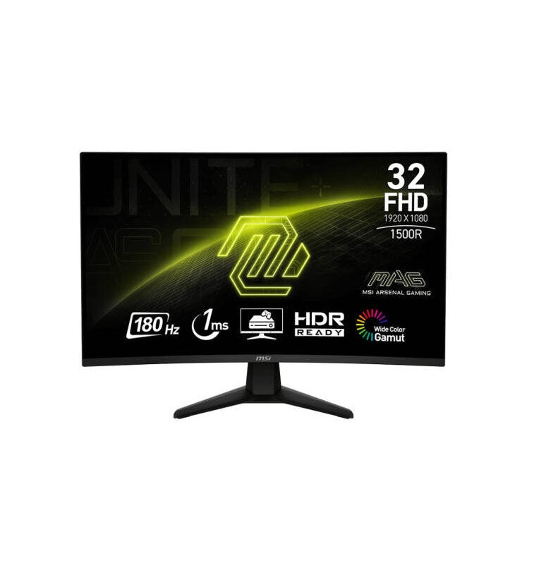 MSI MAG 32C6 32-inch FHD Curved 180Hz 1ms Gaming Monitor - Black | 9S6-3DD41M-009