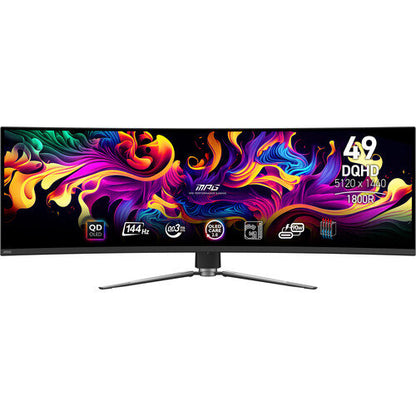 MSI MPG 491CQP QD-OLED 49' 144 Hz 0.03ms Curved Gaming Monitor - Black | 9S6-3FA84T-013