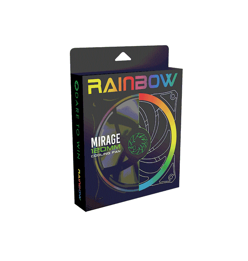 GAMEMAX CASE FAN FN-Rainbow C2 120mm RGB Single Fan | FN-RAINBOW