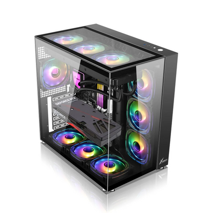 MAX FLOW BUDGET GAMING/WORKSTATION DESKTOP PC: CORE I5 13400F 10 CORES 4.6GHZ | 16GB RAM | CHOOSE GPU | 512GB NVME +2TB HDD| WINDOWS 11 | WIFI READY