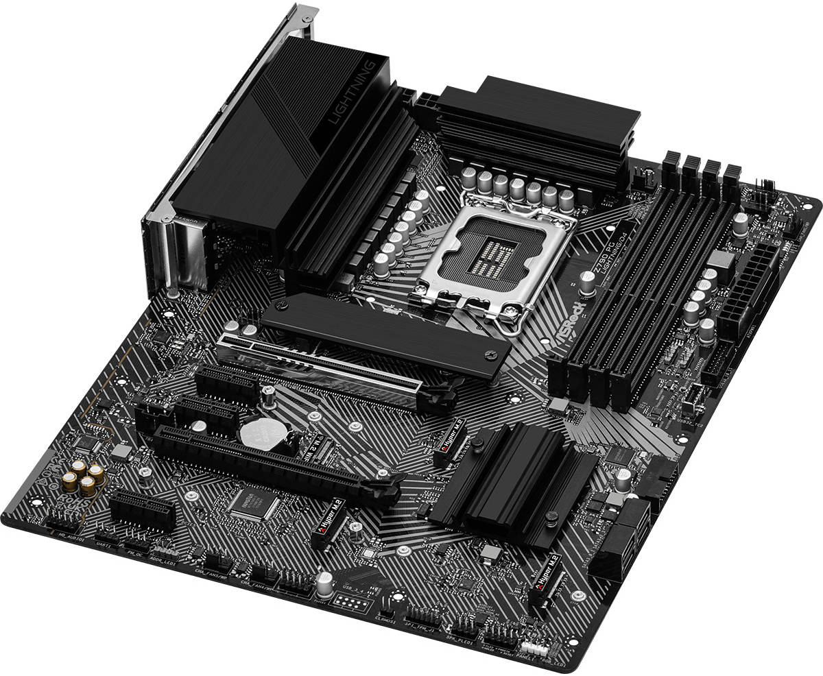 ASROCK Z790 PG Lightning/D4 ATX 12th, 13th, and 14th Gen Intel LGA1700 Processors Gaming Motherboard