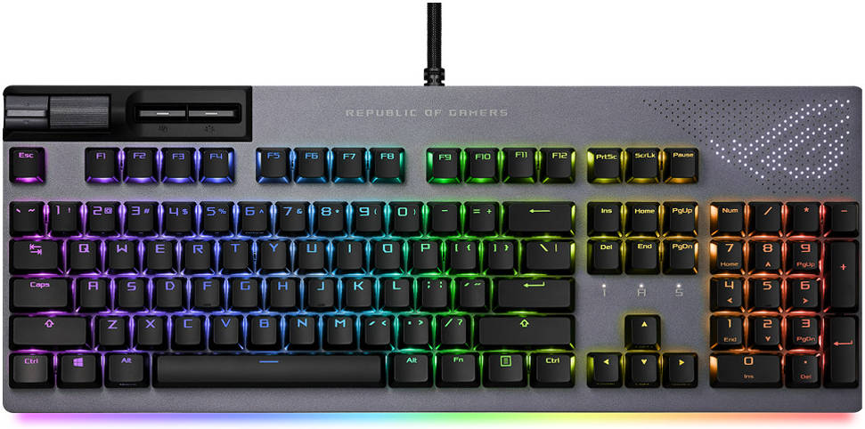 ASUS ROG Strix Flare II Animate RGB Gaming Keyboard - ROG NX Red Tactile Switches