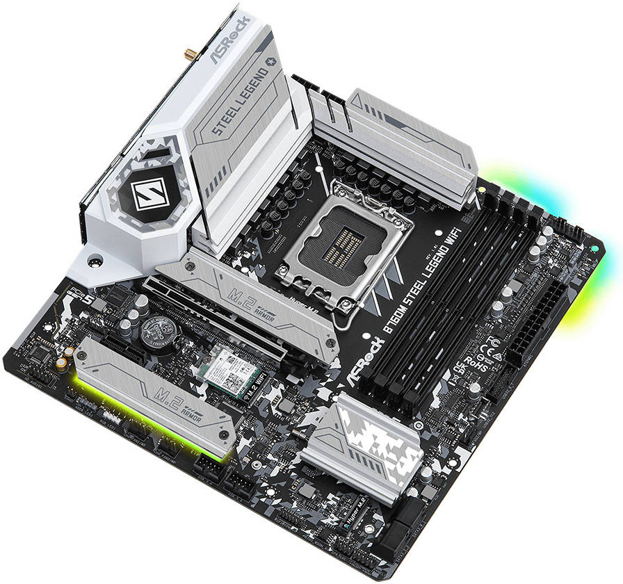 ASRock B760M Steel Legend WiFi LGA 1700 DDR5 Gen Intel 14th, 13th & 12th Micro ATX Motherboard