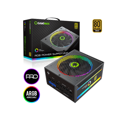 GAMEMAX RGB1050 PRO GOLD 1050W POWER SUPPLY | GM-RGB1050-BLK