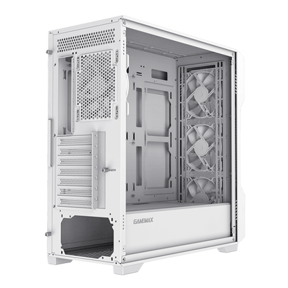 GAMEMAX SIEGE WHITE ATX CASE  | GM-SIEGE-WT