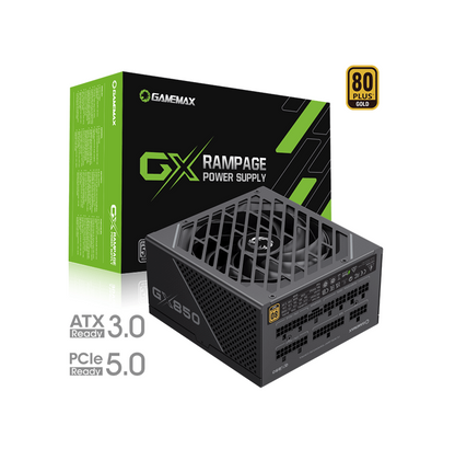 GAMEMAX GX850 PRO GOLD ATX-3.0,PCIe 5.0 POWER SUPPLY | GM-GX850-BLK