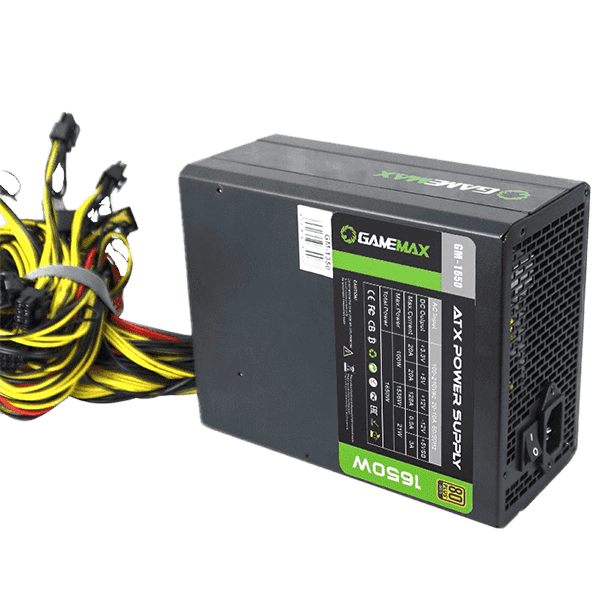 GAMEMAX GM1650 MINING 80+ GOLD 1650W POWER SUPPLY | GM-GM1650-MINING