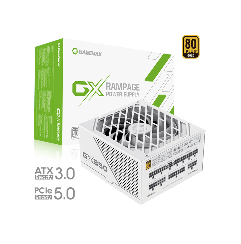 GAMEMAX GX850 PRO GOLD ATX-3.0,PCIe 5.0 POWER SUPPLY | GM-GX850-BLK