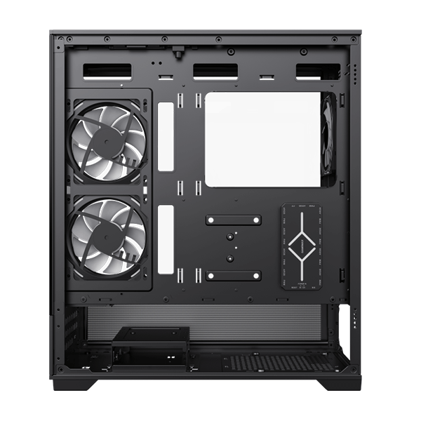 GAMEMAX VISTA AB BLACK WITH 6 FAN ATX CASE  | GM-VISTA-AB-BLK