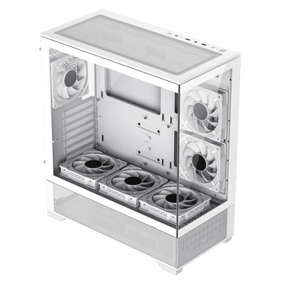 GAMEMAX VISTA AW WHITE WITH 6 FAN ATX CASE  | GM-VISTA-AW-WT