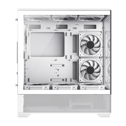 GAMEMAX VISTA AW WHITE WITH 6 FAN ATX CASE  | GM-VISTA-AW-WT