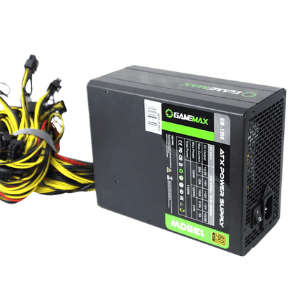 GAMEMAX GM1350 80+ GOLD 1350W  POWER SUPPLY  | GM-GM1350-MINING