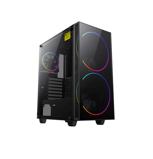 GAMEMAX BLACK HOLE WITH 200MM FAN ATX CASE