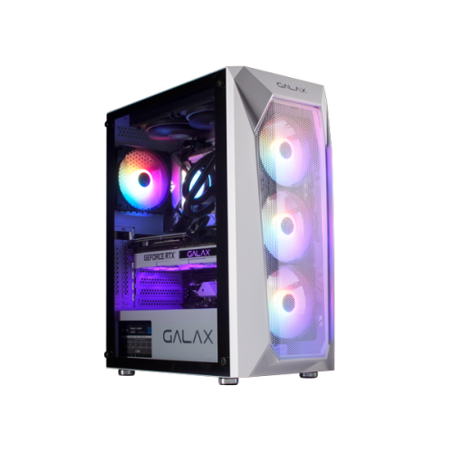 Galax Revolution-05 Mesh RGB Mid Tower ATX PC Case White | CGG5ANWA4B0