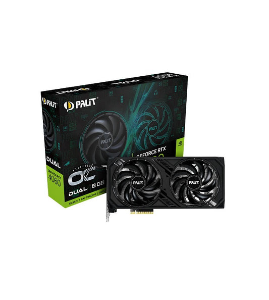 PALIT GeForce RTX 4060 Dual OC 8GB GDDR6 128bit Graphics Card