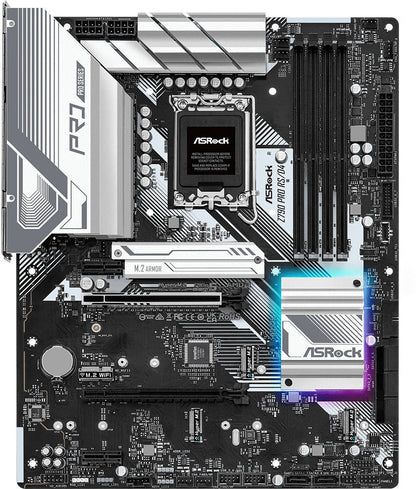 ASROCK Z790 Pro RS/D4 ATX 12th, 13th, and 14th Gen Intel LGA1700 Processors Gaming Motherboard