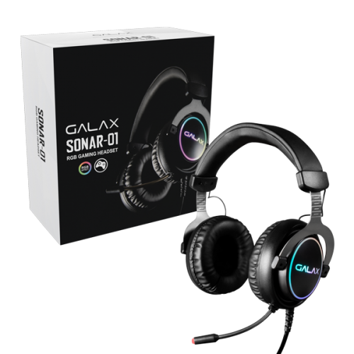 Galax Sonar-01 Gaming Headset, USB 7.1 Channel, RGB, Black | HGS015USRGR0