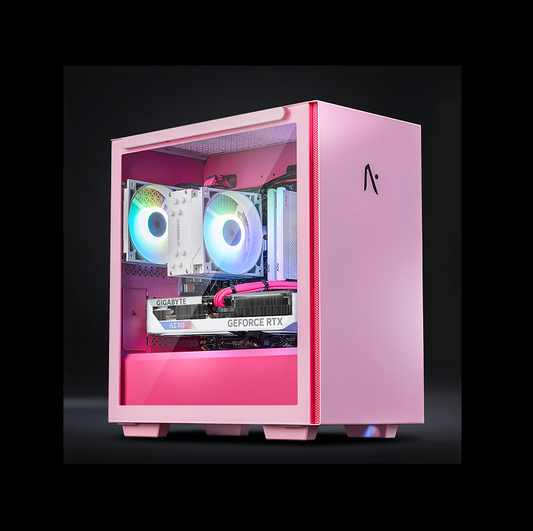 BUDGET GAMING/WORKSTATION PINK EDITION: CORE I5 12400F | 16GB RAM | CHOOSE GPU | 512GB NVME +2TB HDD| WINDOWS 11 | WIFI BT READY