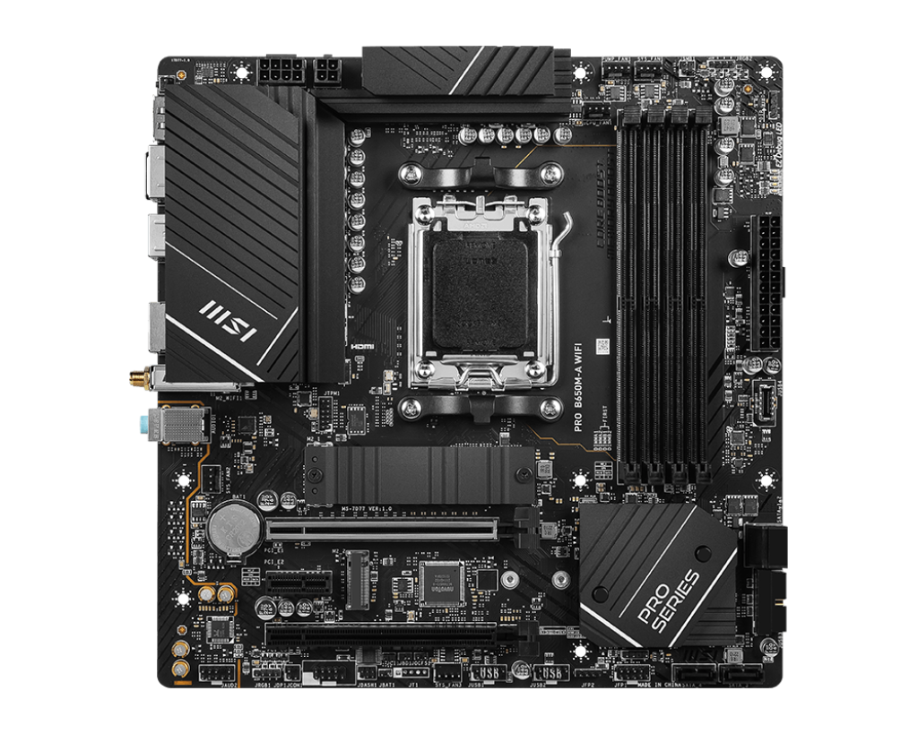 MSI PRO B650M-A WIFI AM5 Micro-ATX Motherboard