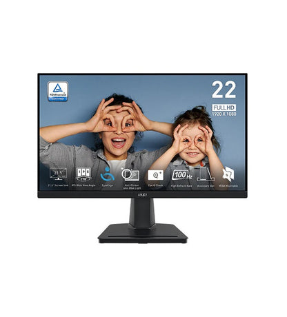 MSI Pro MP225 IPS 22-inch FHD 1ms 100Hz Gaming Monitor - Black | MP225