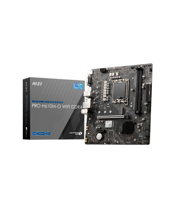 Msi PRO H610M-G WiFi DDR4 LGA 1700 Mico-ATX Motherboard