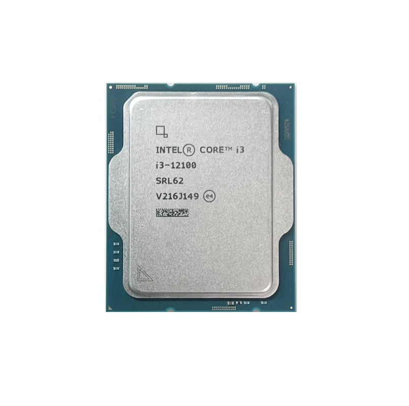 Intel Core i3-12100, LGA 1700 Processor, 4 Cores & 8 Threads,  12th Gen| i3-12100 TRAY