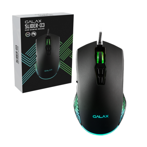 Galax Slider 03 7200DPI RGB 7 Programmable Macro Keys Gaming Mouse