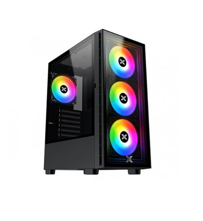 Xigmatek Phantom Tempered Glass ATX Case - Black | EN49790