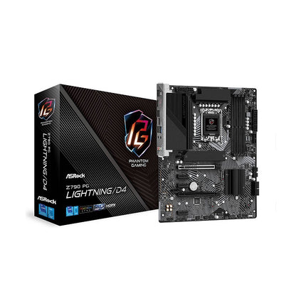 ASROCK Z790 PG Lightning/D4 ATX 12th, 13th, and 14th Gen Intel LGA1700 Processors Gaming Motherboard