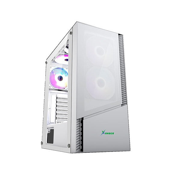 XANDER Velox ATX Tempered Glass Case - White | WCA0238